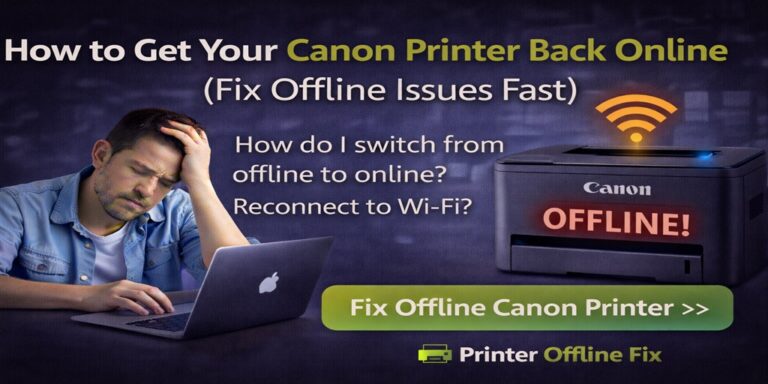 How to Get Your Canon Printer Back Online