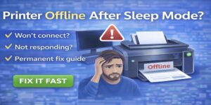 Printer Offline After Sleep Mode