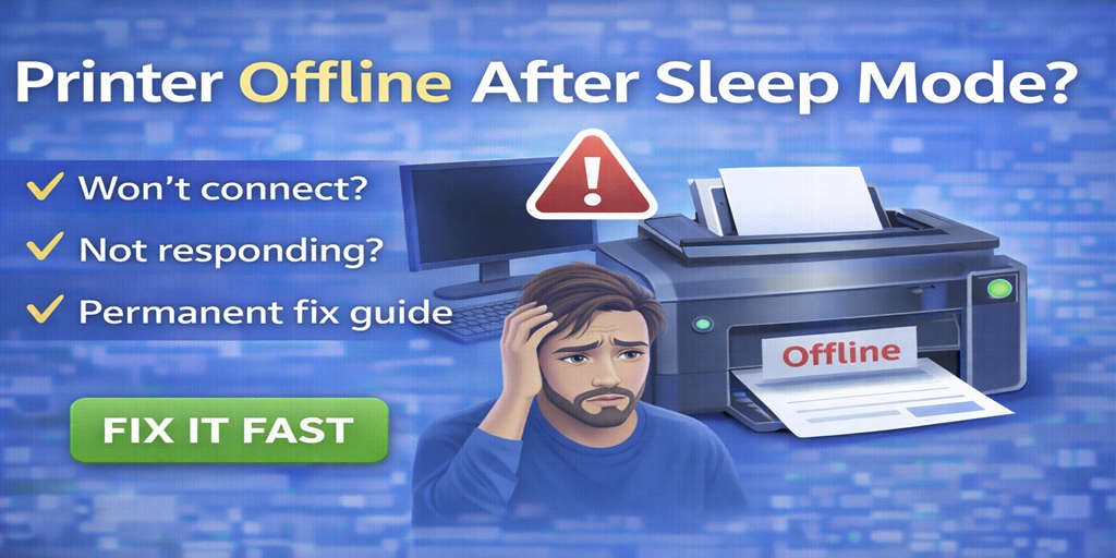 Printer Offline After Sleep Mode