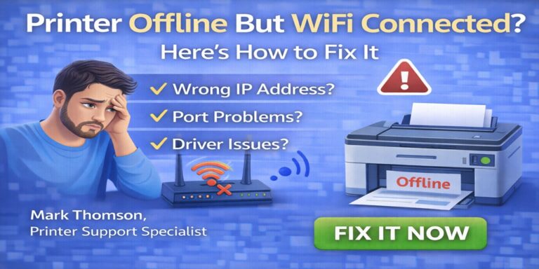 Printer Offline But WiFi Connected