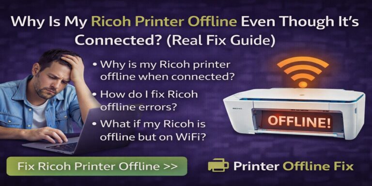Why Is My Ricoh Printer Offline Even Though It’s Connected