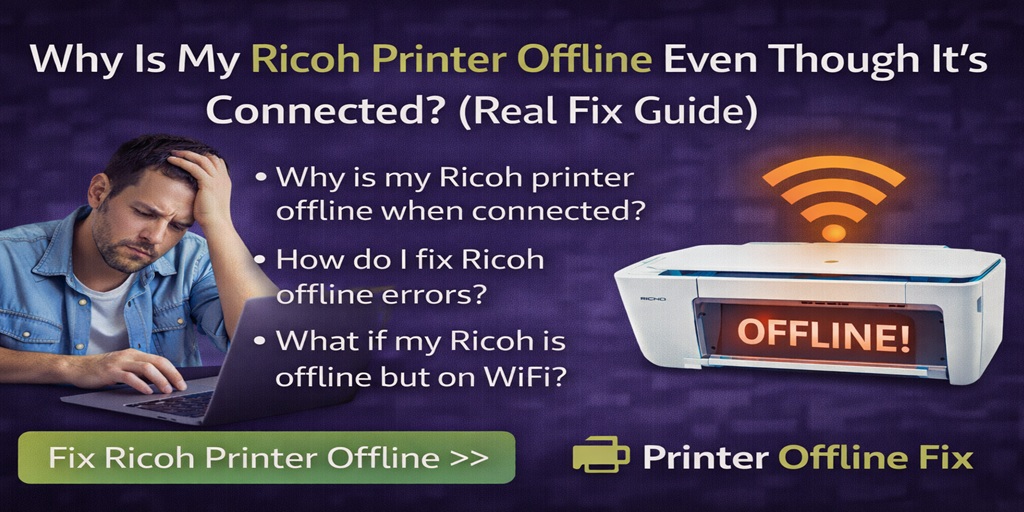 Why Is My Ricoh Printer Offline Even Though It’s Connected