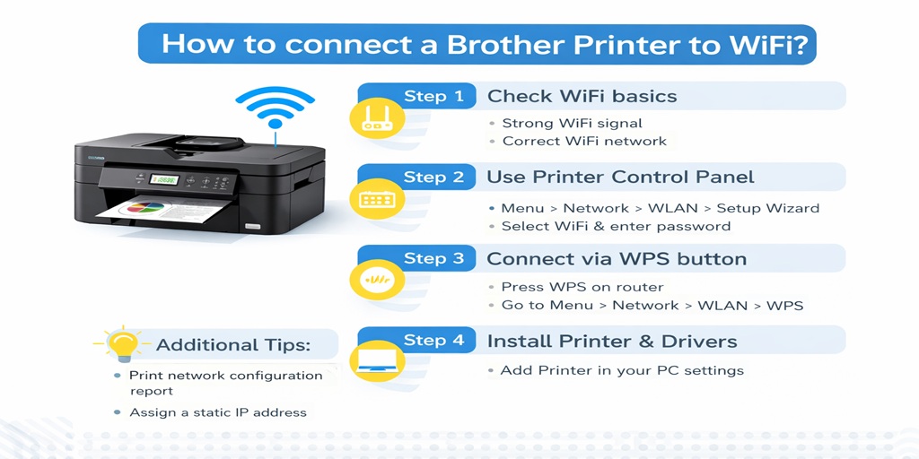 How do i connect my brother printer to wifi