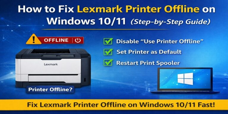 How to Fix Lexmark Printer Offline on Windows 10-11