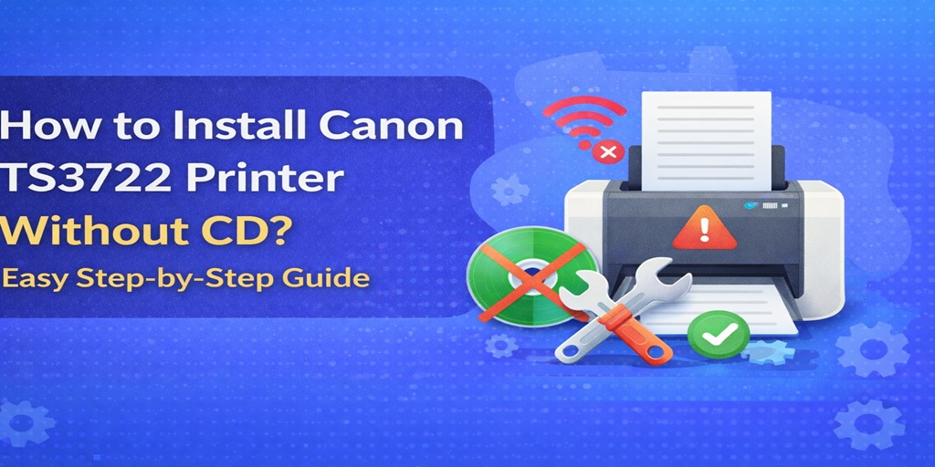How to Install Canon TS3722 Printer Without CD