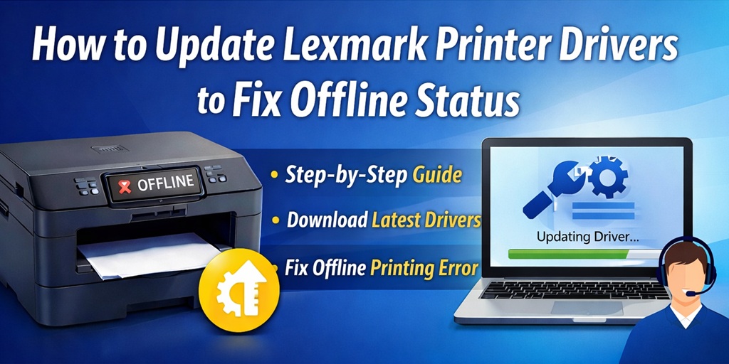 How to Update Lexmark Printer Drivers to Fix Offline Issue