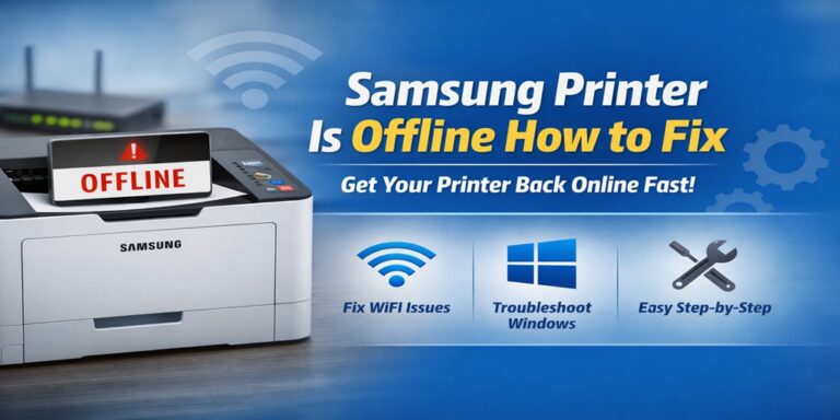 Samsung Printer Is Offline How to Fix