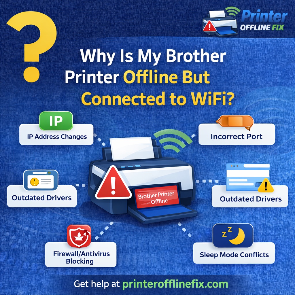 Why Is My Brother Printer Offline But Connected to WiFi