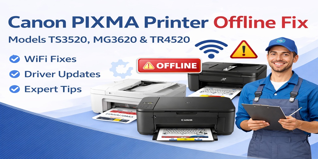 Canon PIXMA Printer Offline Fix