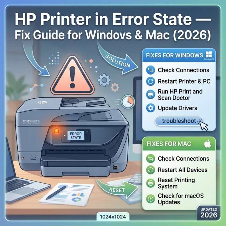 HP Printer in Error State